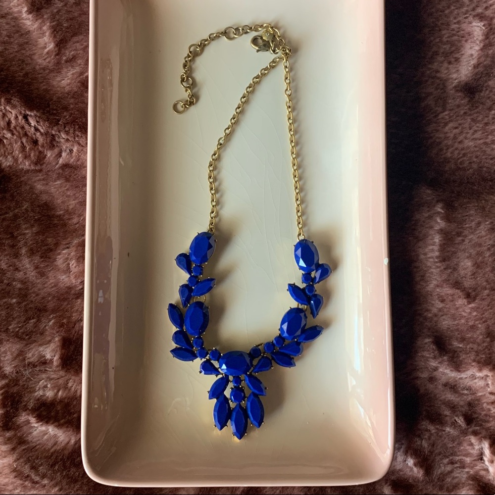 JCrew Blue statement necklace